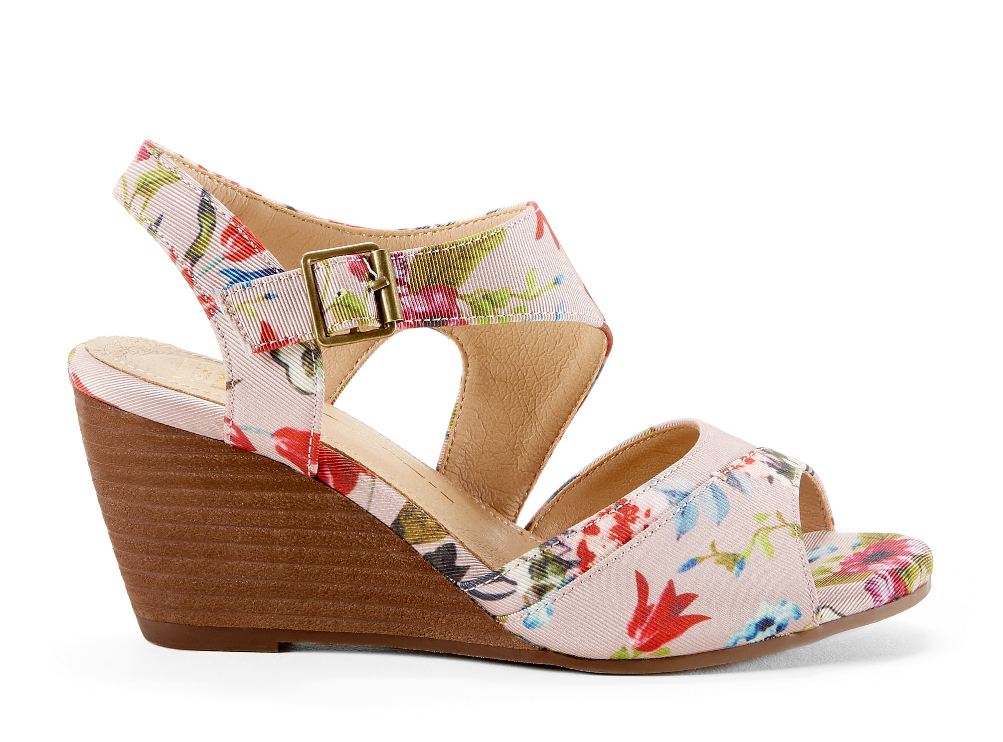 Yellow Shoes | Womens-Sandals-Dress-Med Wedge/Ankle strap | Moonlight |