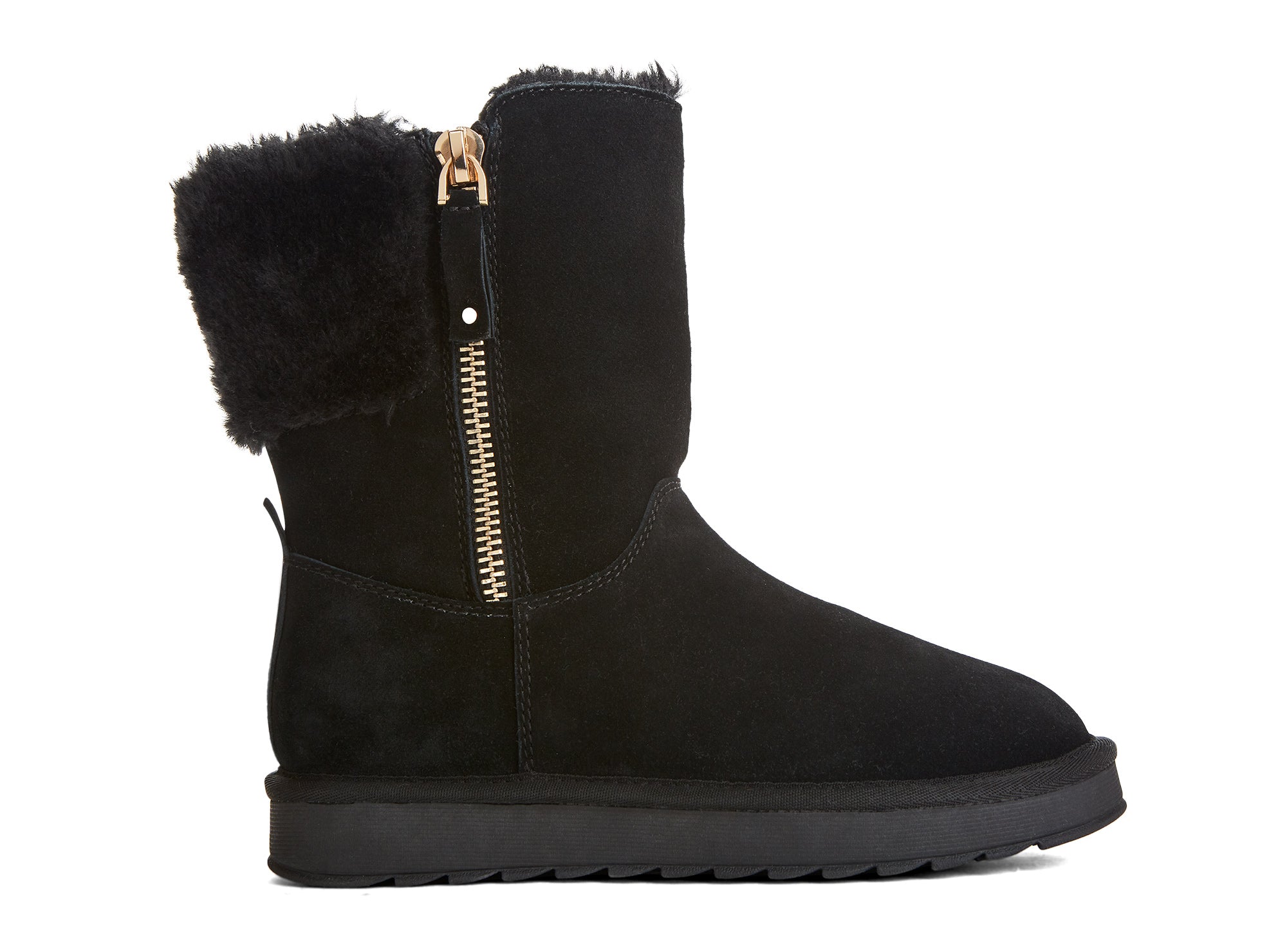 Yellow Shoes | Womens-Winter Boots-Casual-Med Shaft & Flat Heel | Diana |