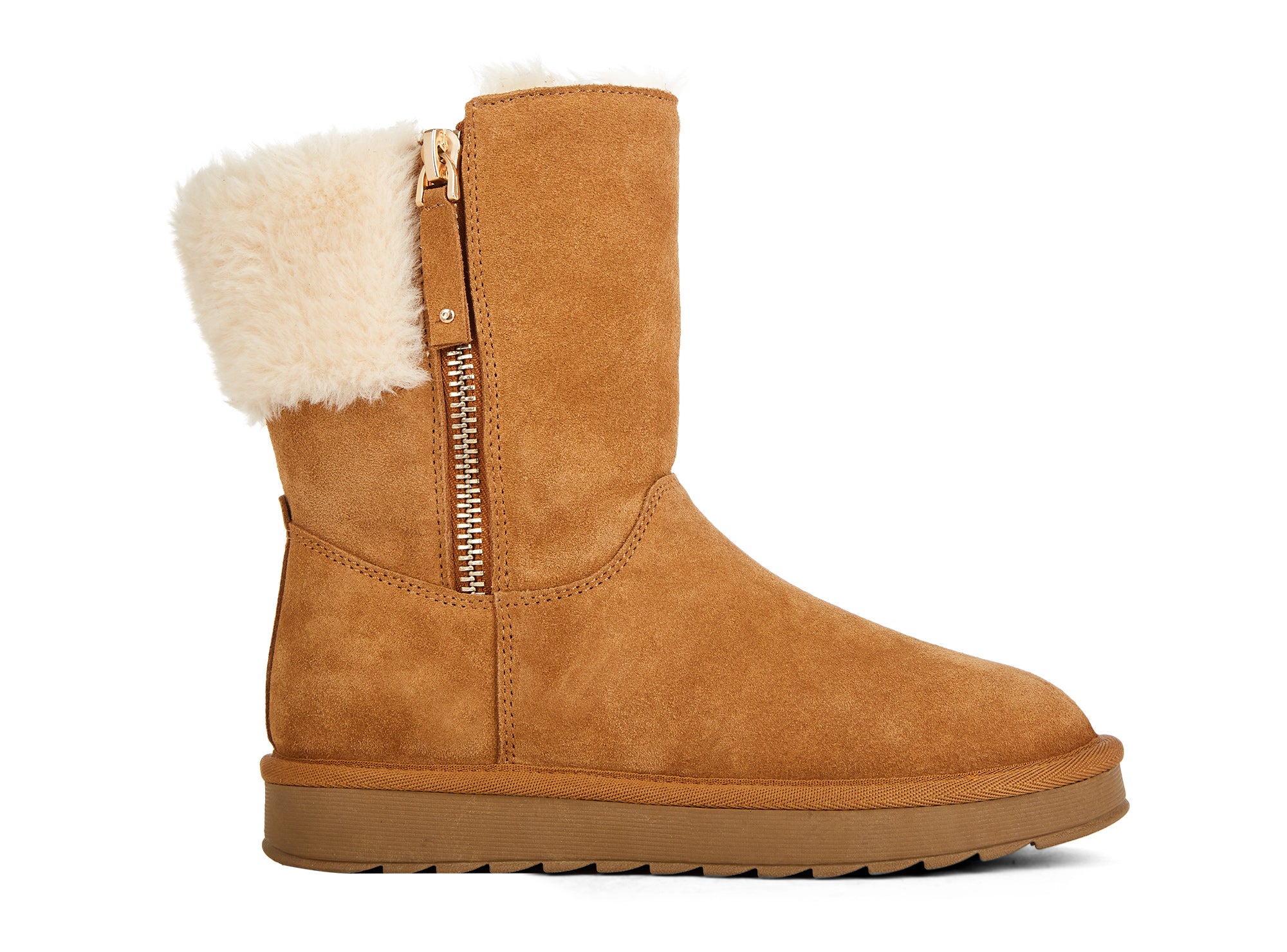 Yellow Shoes | Womens-Winter Boots-Casual-Med Shaft & Flat Heel | Diana |