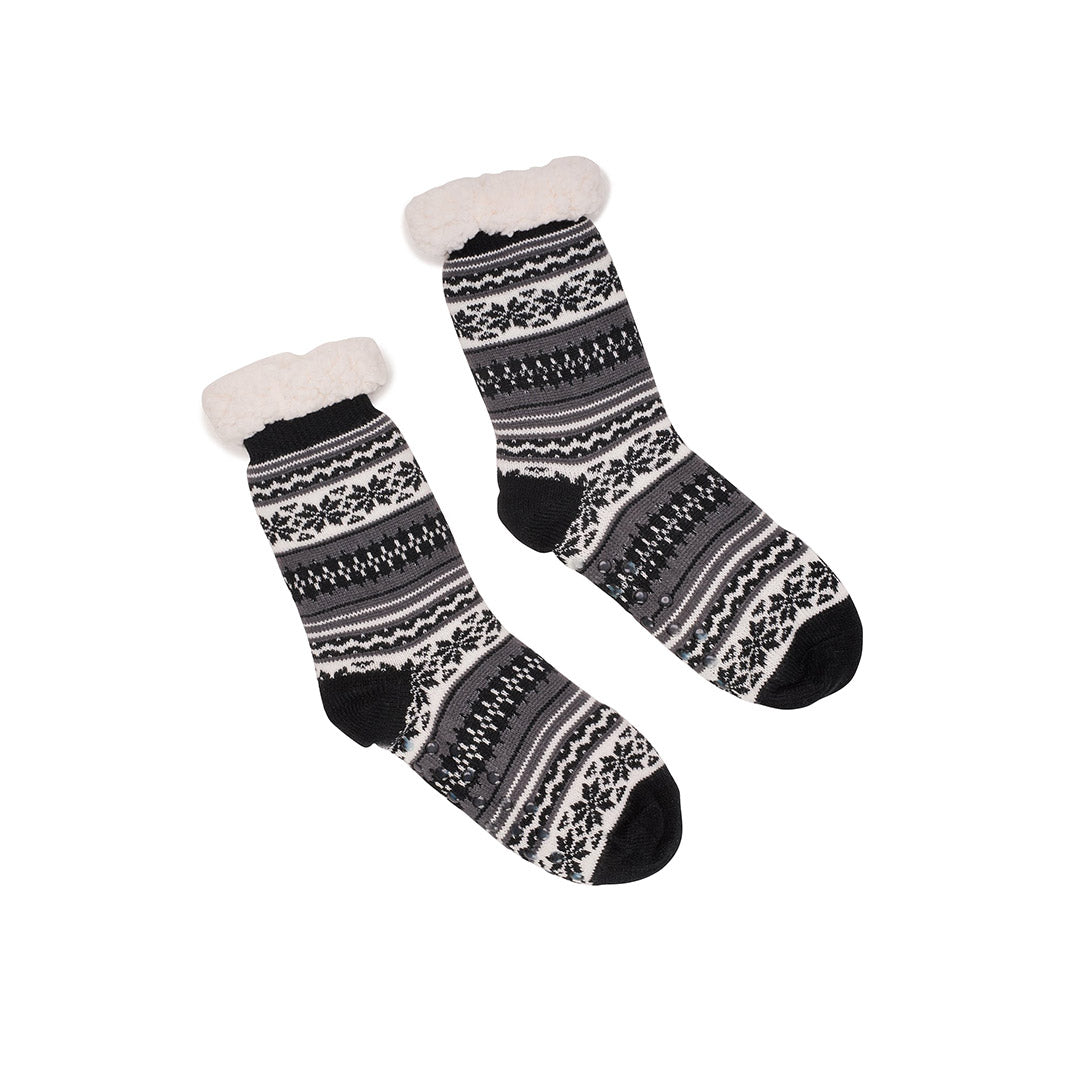 110506-03-PolarHeatBasdoublesensherpapourfemmes-1-110506-03-Polar Heat - Socks with sherpa lining for women-Women's Socks | Accessories-Yellow-Yellow Shoes