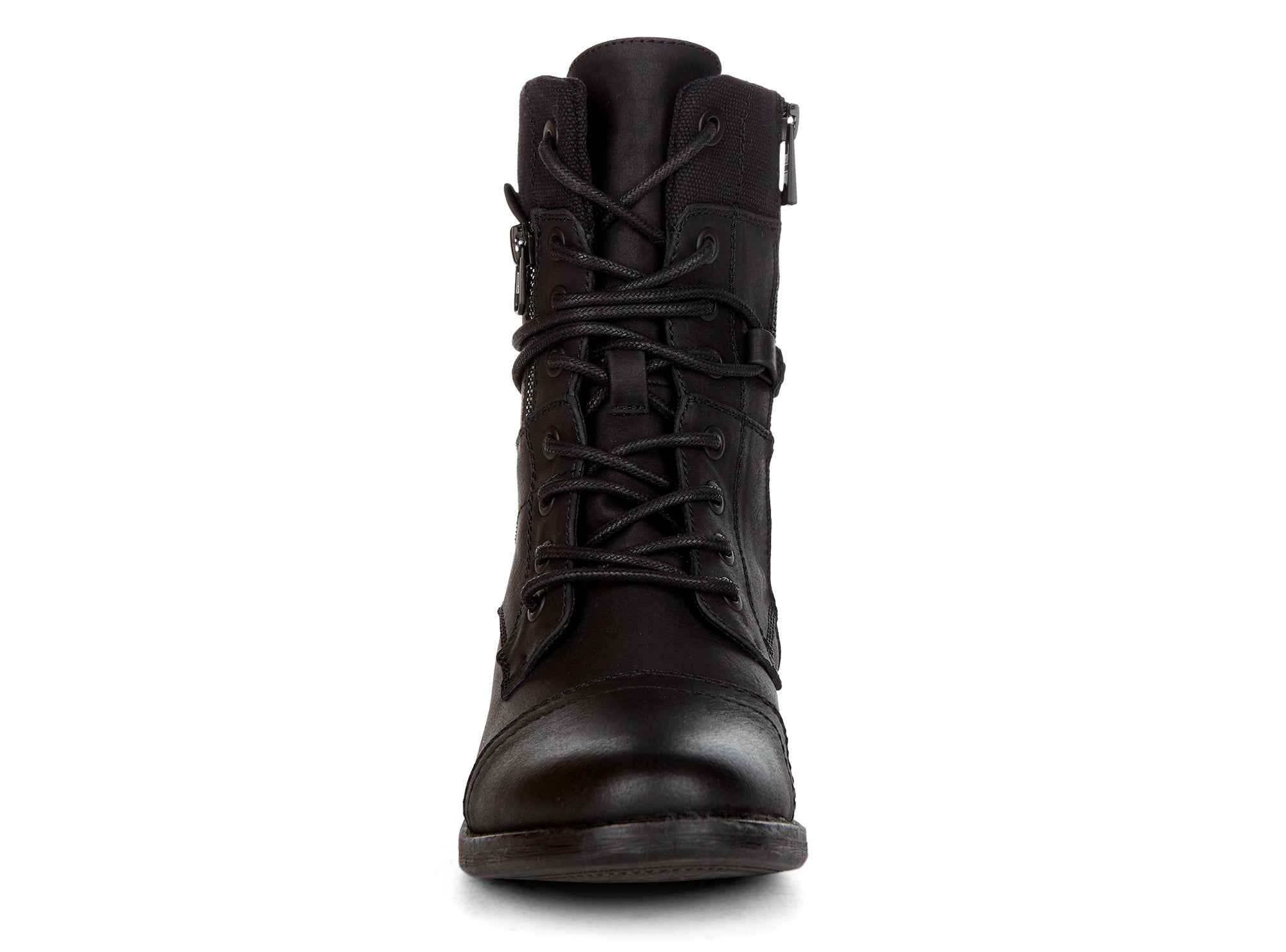 Yellow Shoes | Womens-Light Boots-Casual-Med Shaft & Low Heel | Officer |