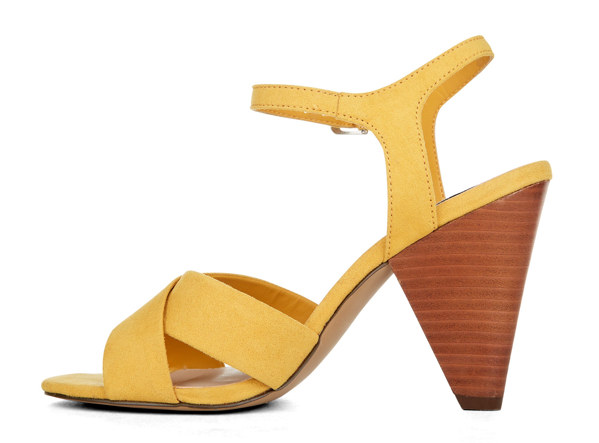 Yellow Shoes | Womens-Sandals-Dress-Med Heel/Ankle strap | Dulcis |