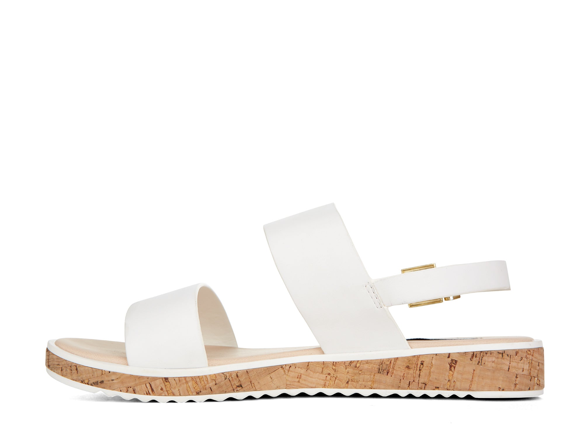 Yellow Shoes | Womens-Sandals-Casual-Low Wedge/Ankle strap | Malena |