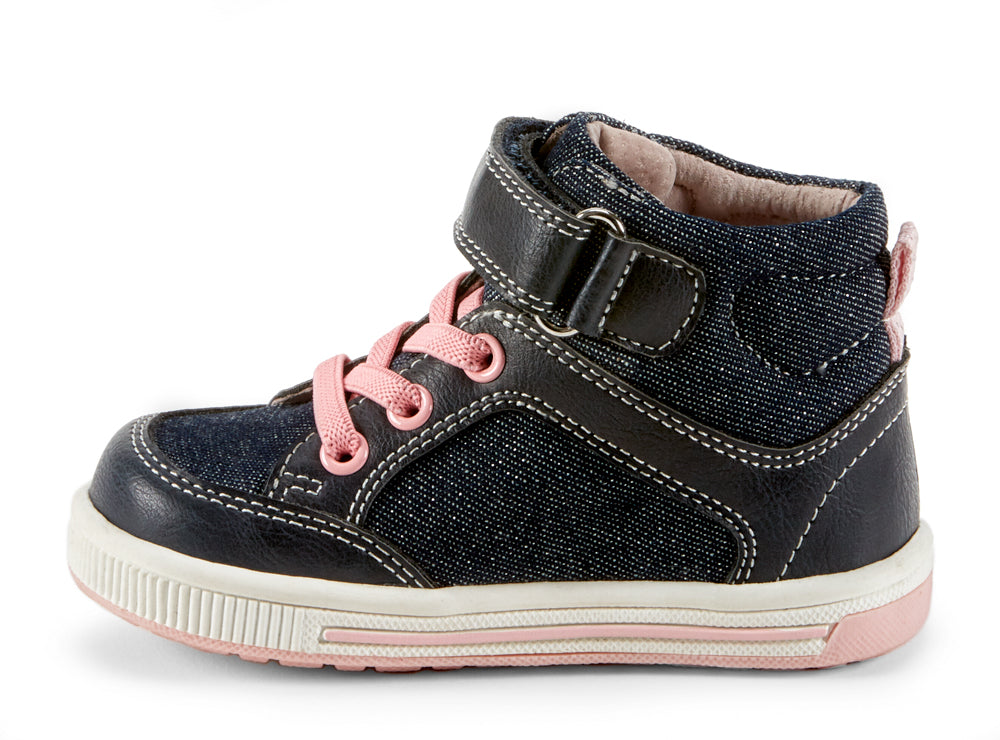 Yellow Shoes | Baby-Bootie-Girls-Velcro | Praline |
