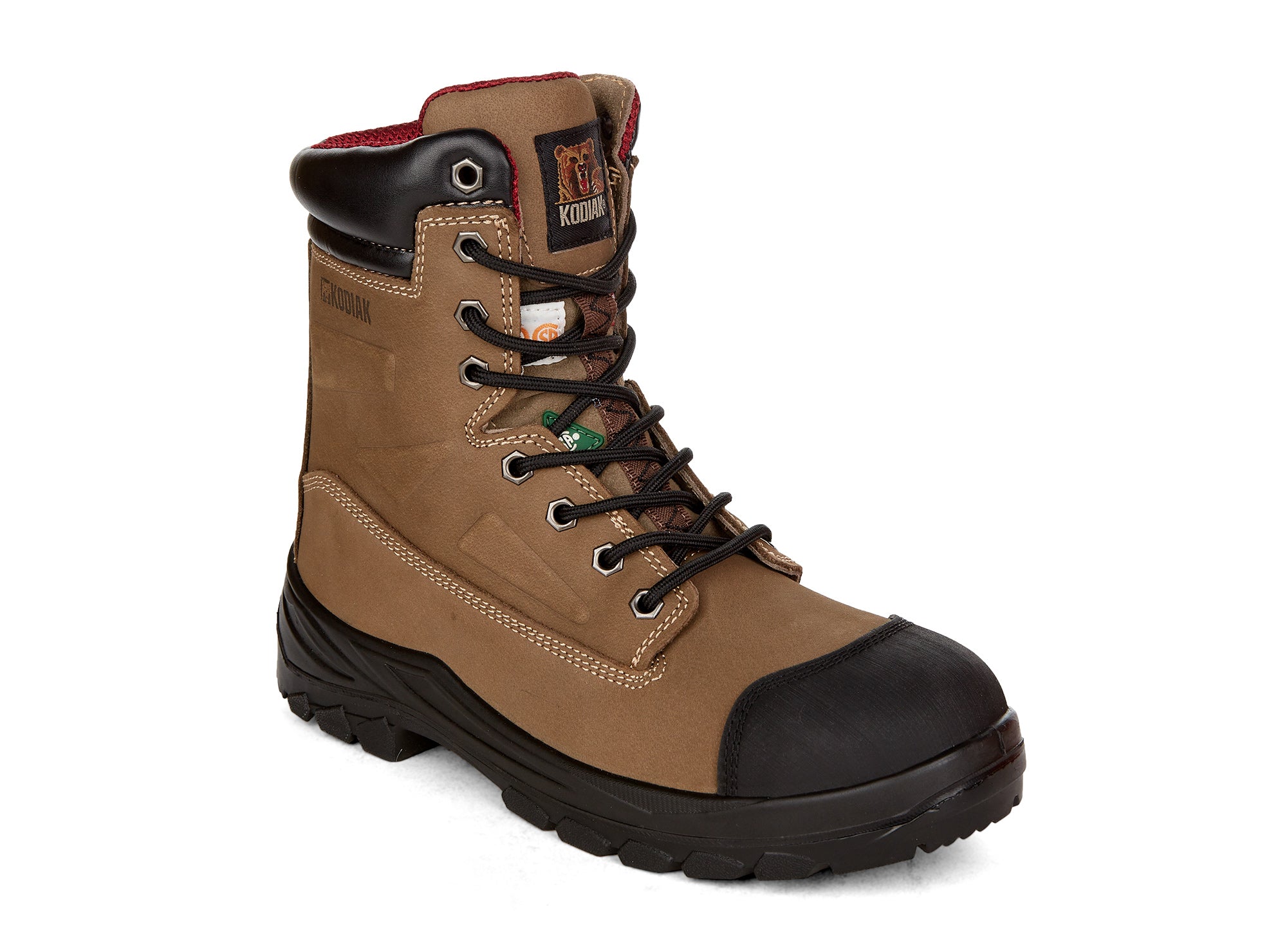 Yellow Shoes | Mens-Safety Boots-High-High | Kodiak Rebel Leather |