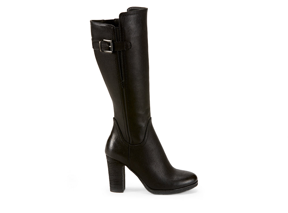 Yellow Shoes | Womens-Light Boots-Dress-High Shaft & Med Heel | Stylist |