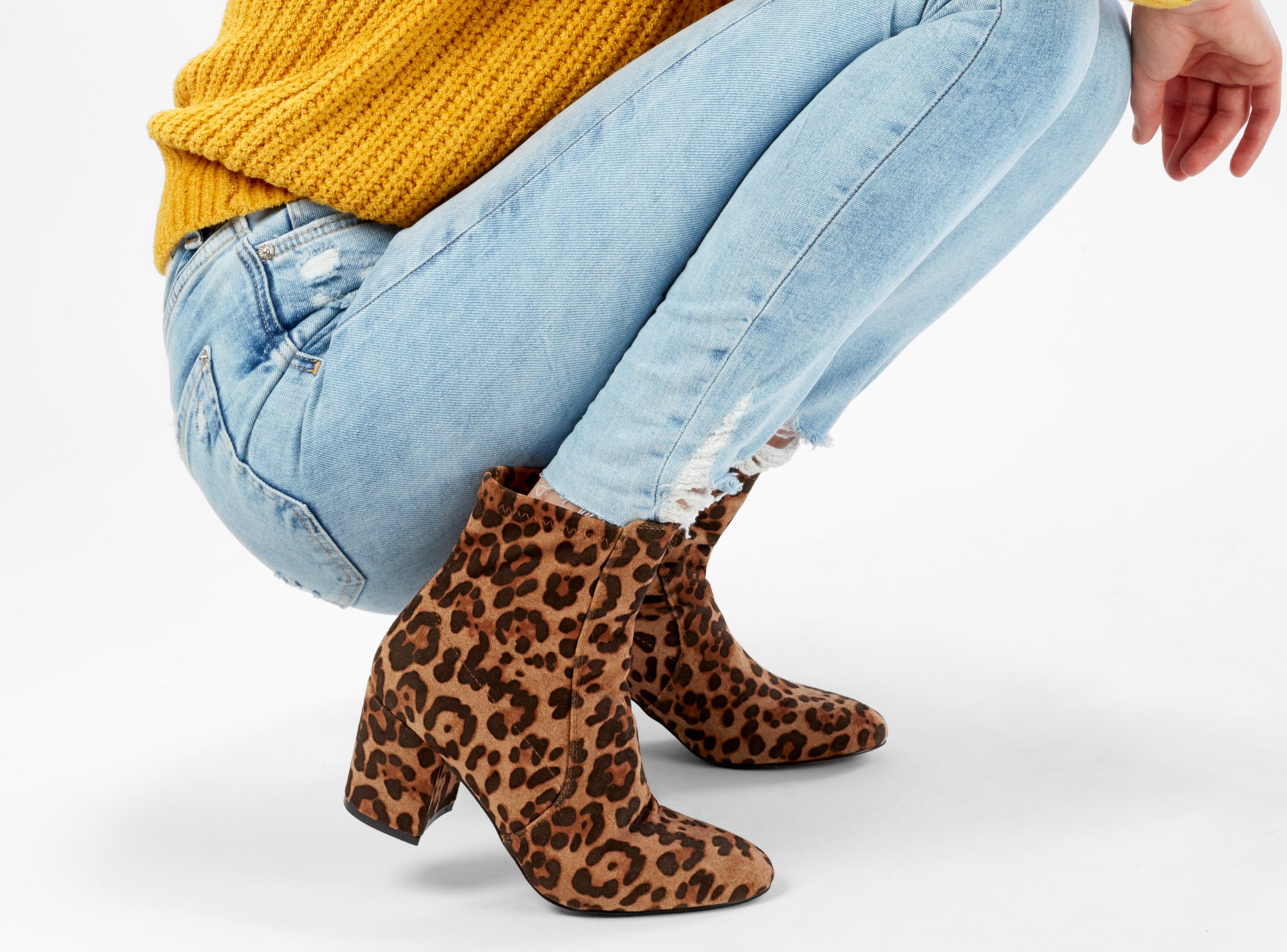 Yellow Shoes | Womens-Light Boots-Dress-Low Shaft & Med Heel | Brant |