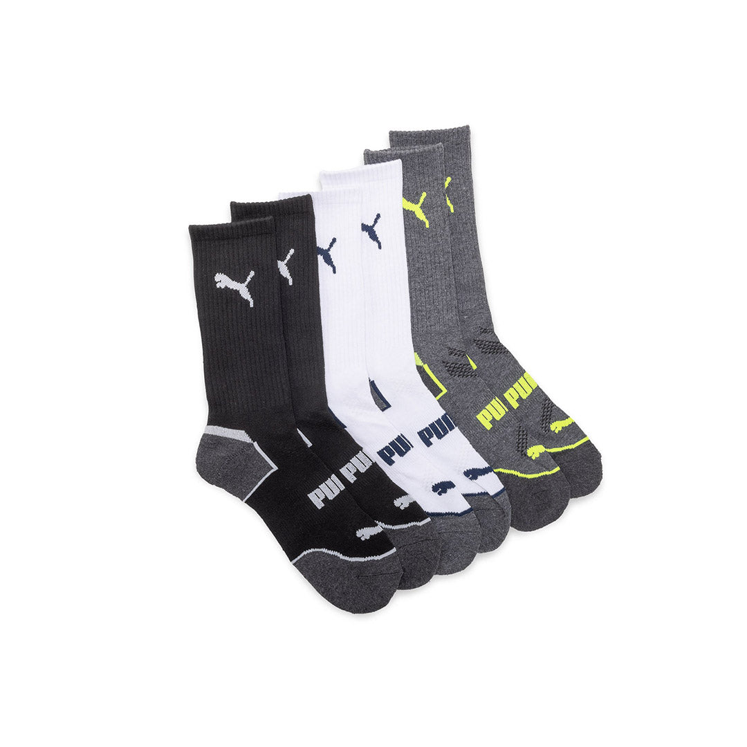 117805-64-PUMA_6_PAIRES_DE_BAS_POUR_HOMMES-01-2679200032-PUMA | 6 pairs of socks for men-Men's Socks | Accessories-Puma-Yellow Shoes