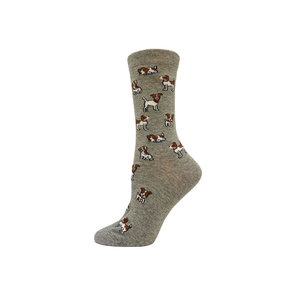 119235-05-POINTZERO1pairedebaspourfemmeschiens-3182200033-POINT ZERO | Dog design socks-Women's Socks | Accessories-Point Zero-Yellow Shoes