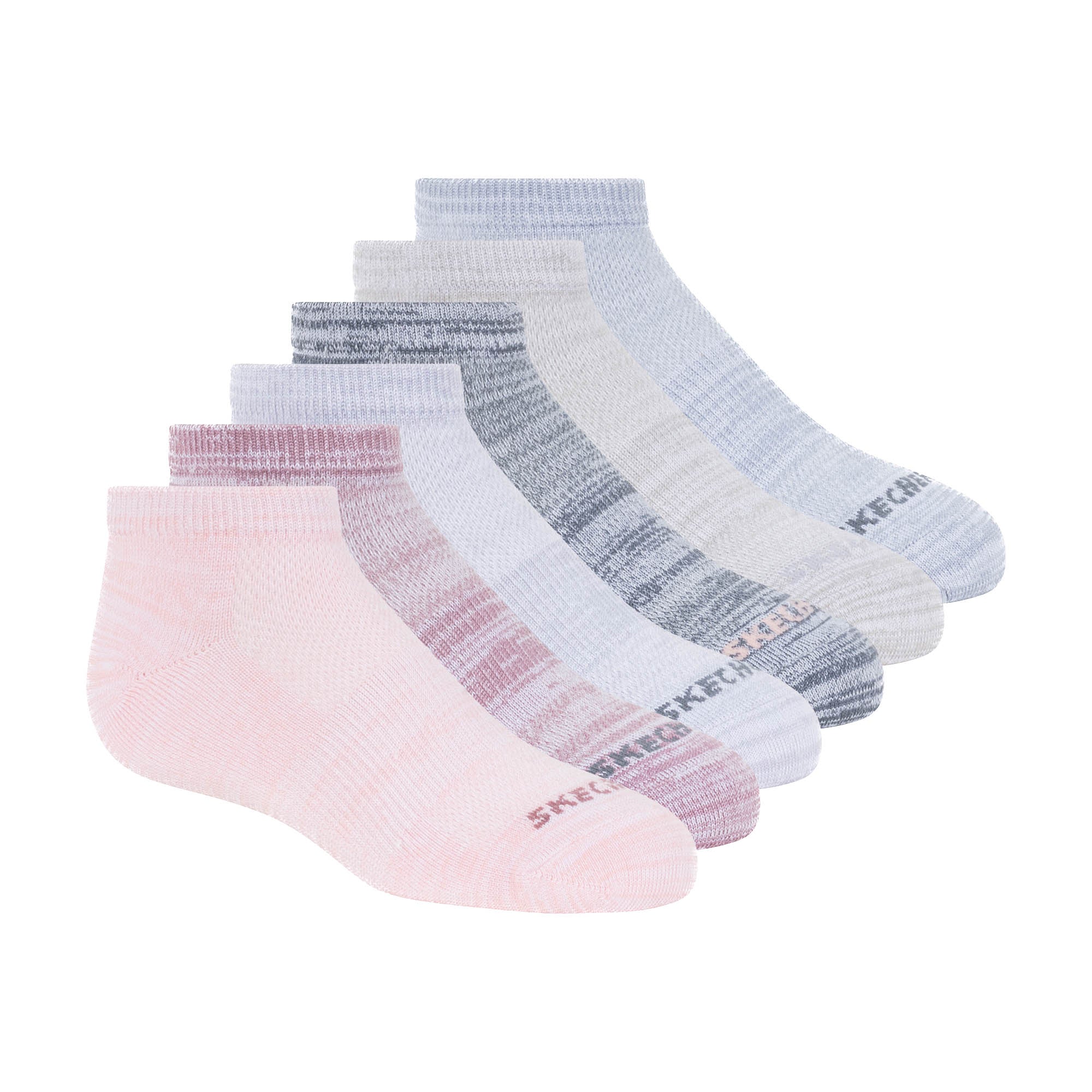 119241-68-SKECHERS6pairesdebaspourenfantstaille785-119241-68-SKECHERS | 6 pairs of socks (size 7-8.5)-Kids Socks | Accessories-Skechers-Yellow Shoes