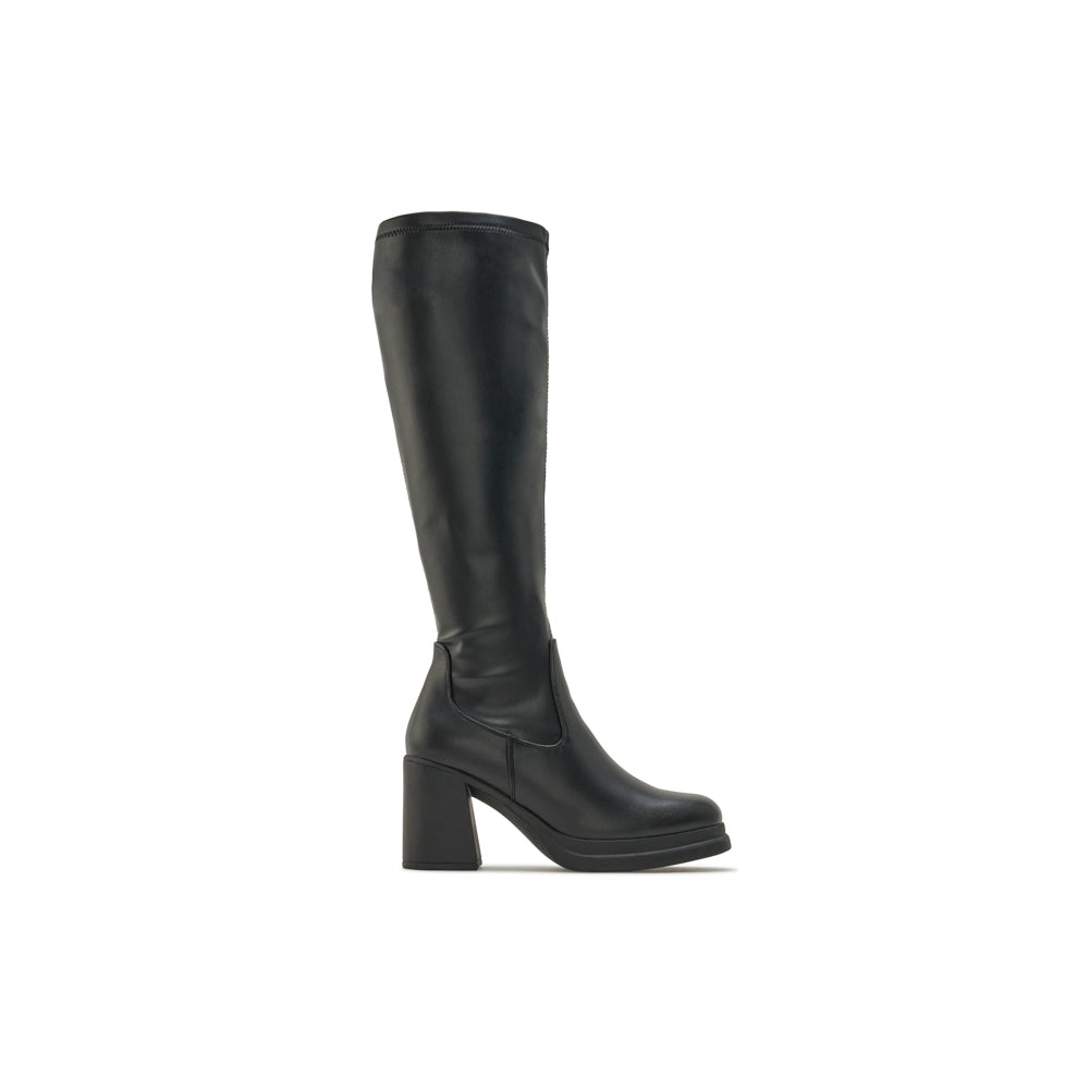 Yellow Shoes | Womens-Light Boots-Dress-High Shaft & Med Heel | NIKKI HAUTE |