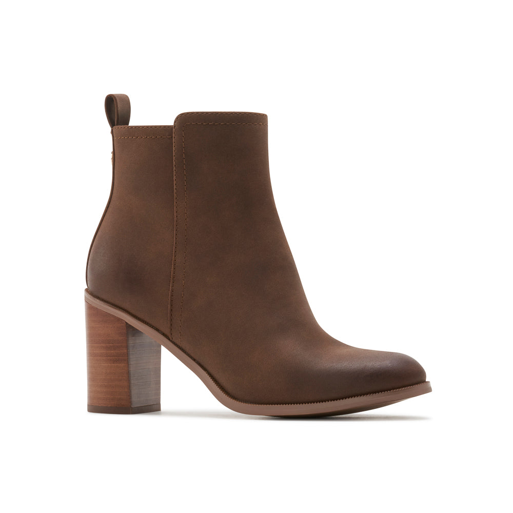 Yellow Shoes | Womens-Light Boots-Dress-Low Shaft & Med Heel | AMBITION |
