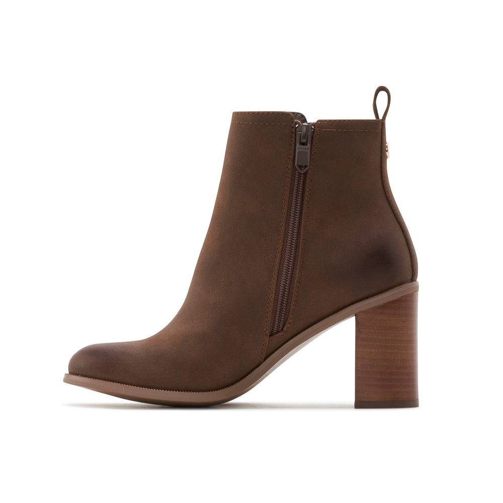 Yellow Shoes | Womens-Light Boots-Dress-Low Shaft & Med Heel | AMBITION |