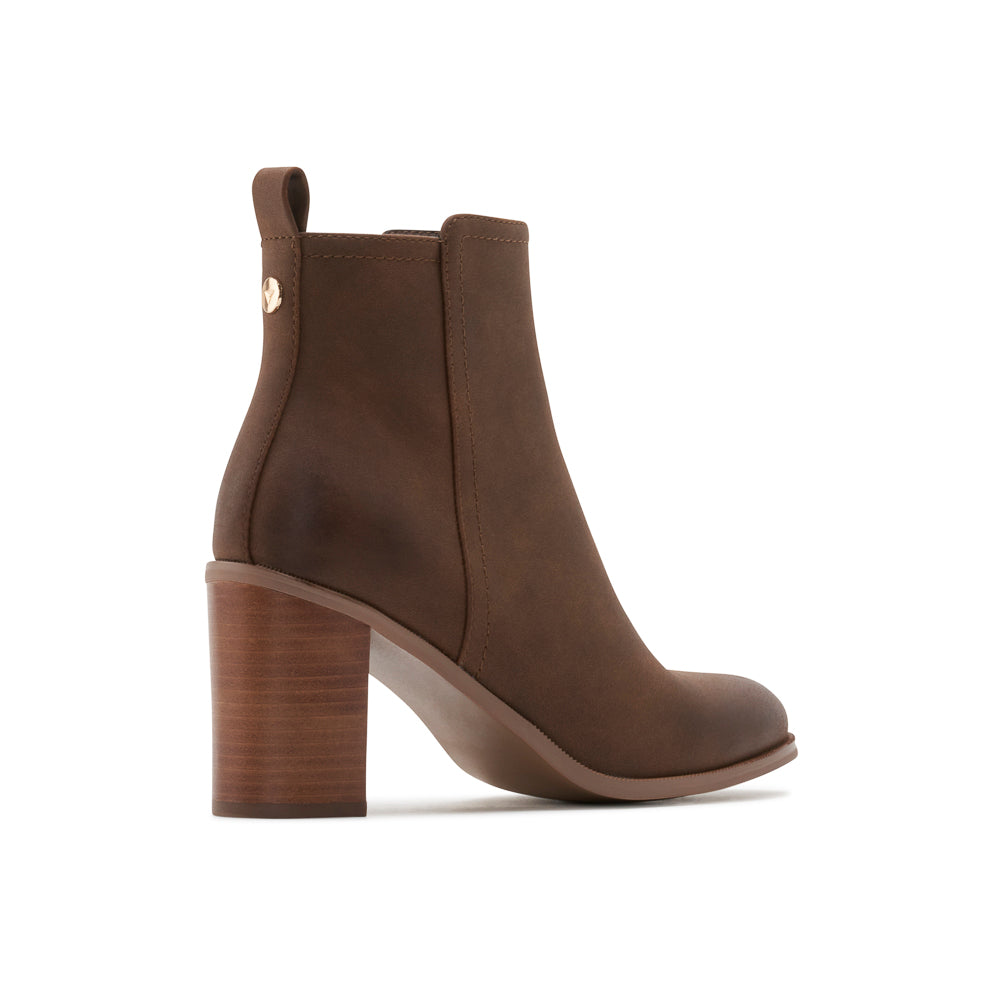 Yellow Shoes | Womens-Light Boots-Dress-Low Shaft & Med Heel | AMBITION |