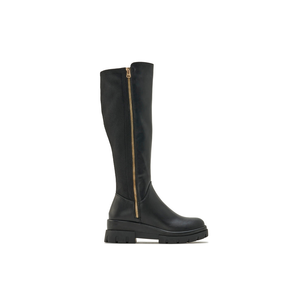 Yellow Shoes | Womens-Light Boots-Casual-High Shaft & Low Wedge | BRENDA |