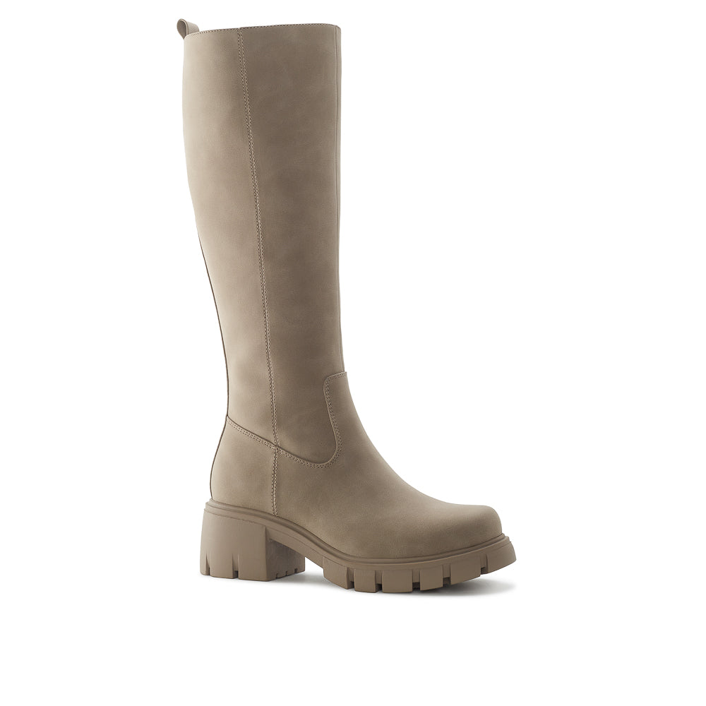 Yellow Shoes | Womens-Light Boots-Casual-High Shaft & Med Heel | TIMELINE HAUTE |