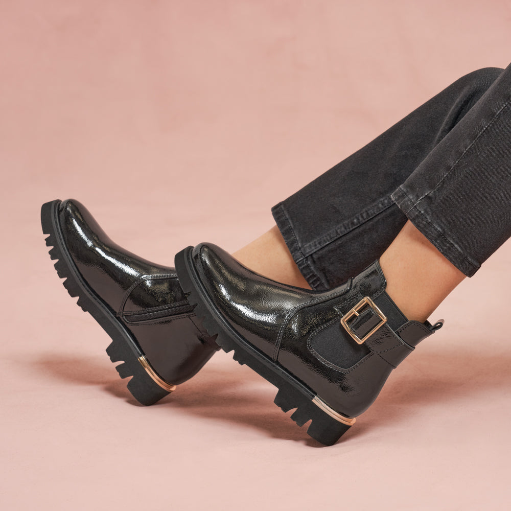 119874-01-LADY-07-LADY-Women's Fashion Light Boots-Yellow-Yellow Shoes