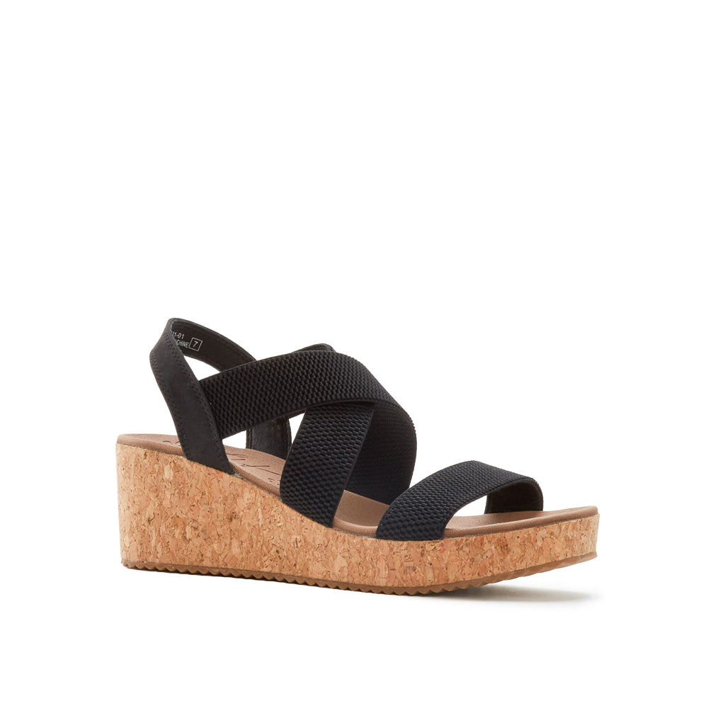 Yellow Shoes | Womens-Sandals-Casual-Med Wedge/Ankle strap | TROPICAL |