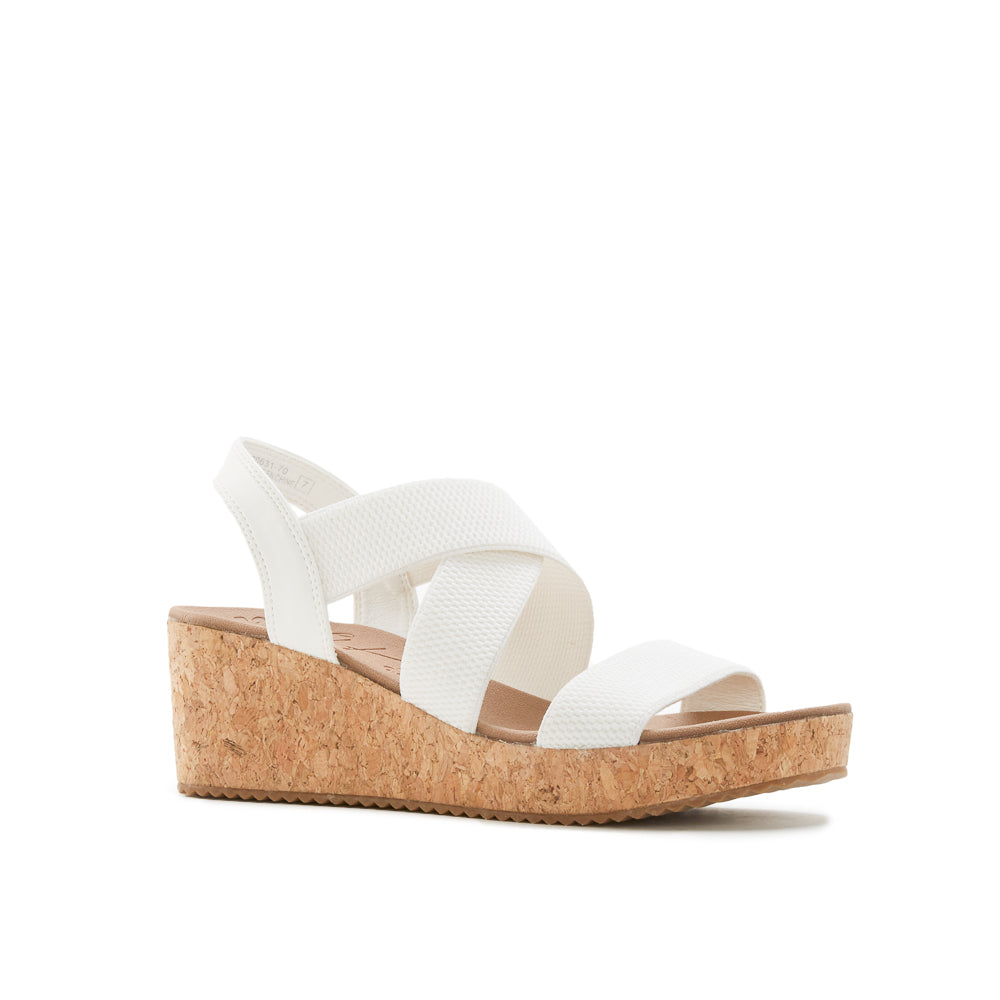 Yellow Shoes | Womens-Sandals-Casual-Med Wedge/Ankle strap | TROPICAL |