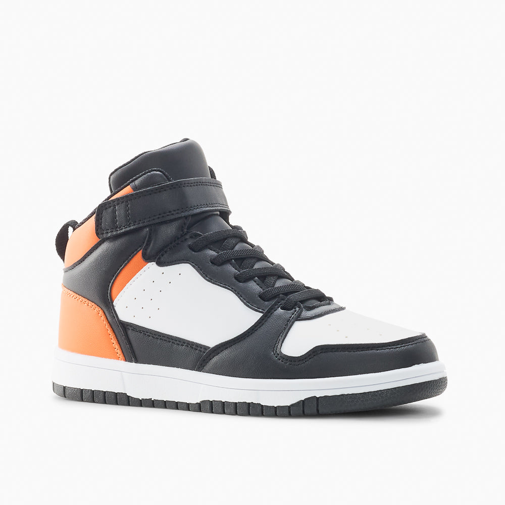 120736-63-URBAIN_JR_VELCRO_MID-03-URBAIN JR VELCRO MID-Junior Kids Athletic Shoes-Yellow Shoes-Yellow Shoes