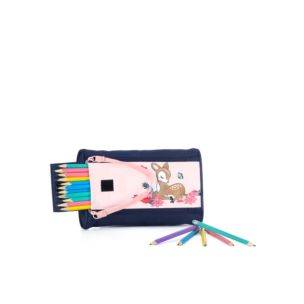 Yellow Shoes | Kids Pencil Cases | Accessories | LOUIS GARNEAU | ETUI A CRAYONS 2 ZIP BAMBI | 120978-43-LG_BAMBIE_ETUI_A_CRAYONS_2_ZIPPERS-03-LOUIS GARNEAU | BAMBI 2 ZIPPERS PENCIL CASE-Kids Pencil Cases | Accessories-Yellow Shoes-Yellow Shoes