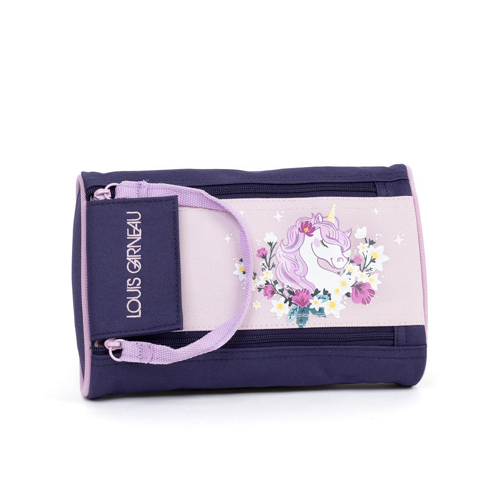 Yellow Shoes | Kids Pencil Cases | Accessories | LOUIS GARNEAU | LICORNE ETUI A CRAYONS 2 ZIP | 120985-65-LG_LICORNE_ETUI_A_CRAYONS_2_ZIPPERS-01-120985-65-LOUIS GARNEAU |UNICORN 2 ZIPPER PENCIL CASE-Kids Pencil Cases | Accessories-Yellow Shoes-Yellow Shoes