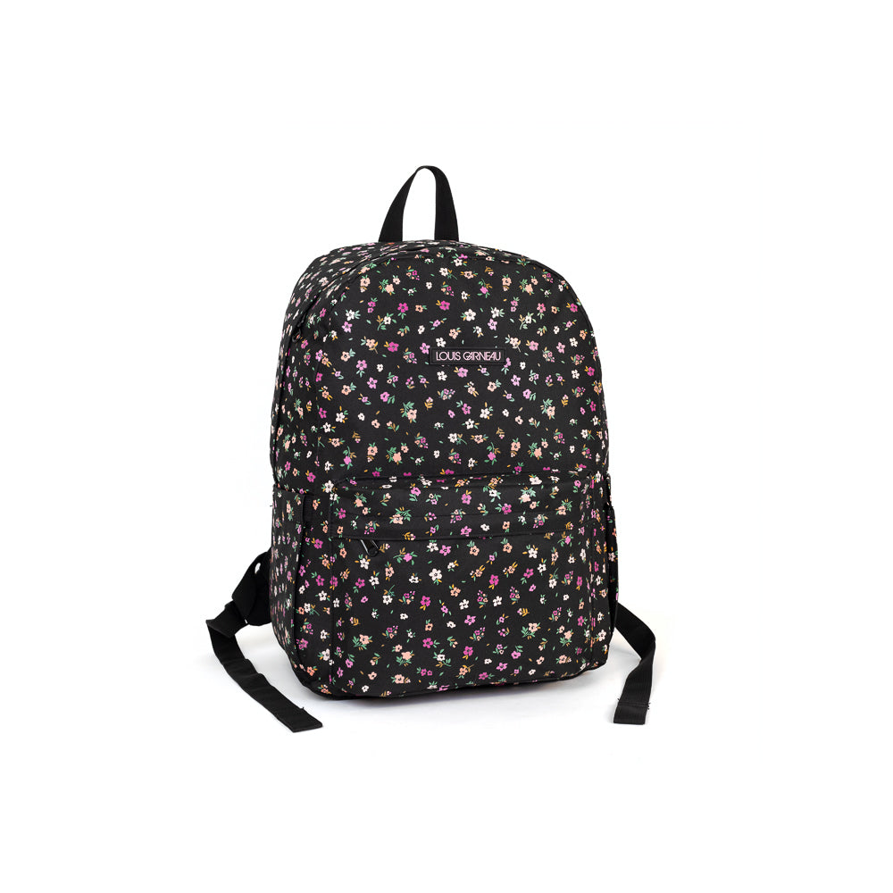 Yellow Shoes | Kids Backpacks | Accessories | LOUIS GARNEAU | FLEURS SAC à DOS à 2 POCHETTES | 120990-01-LG_FLEURS_SAC_A_DOS_SPORT-01-Louis Garneau Flower Back-to-School Bundle-Kids Backpacks | Accessories-Yellow Shoes-Yellow Shoes