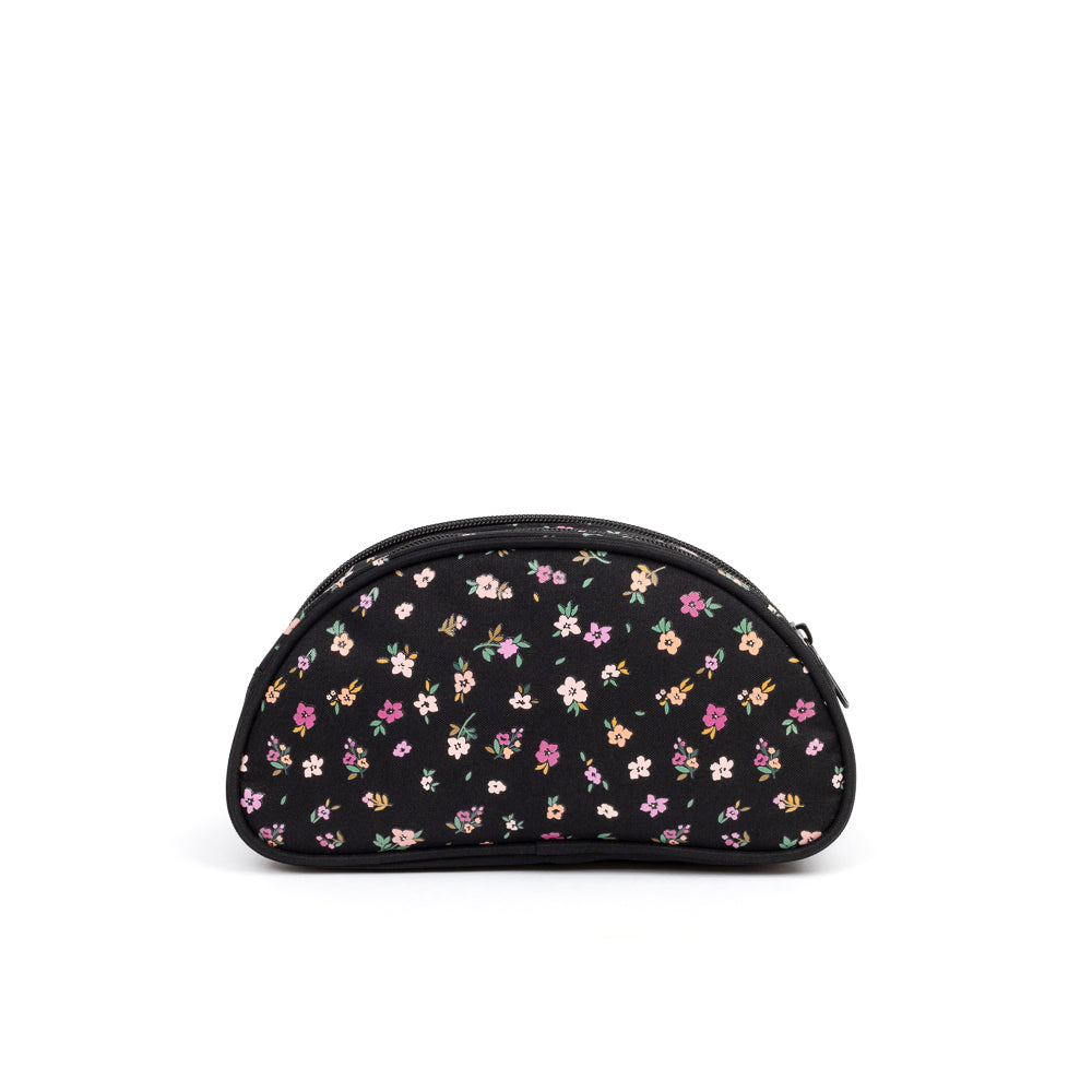 Yellow Shoes | Kids Pencil Cases | Accessories | LOUIS GARNEAU I FLEURS ETUI A CRAYONS DEMI-LUNE | 120991-01-FLOWER2ZIPCOMPARTEMENTPENCILCASE-03-LOUIS GARNEAU | FLOWER 2 ZIP COMPARTEMENT PENCIL CASE-Kids Pencil Cases | Accessories-Yellow Shoes-Yellow Shoes