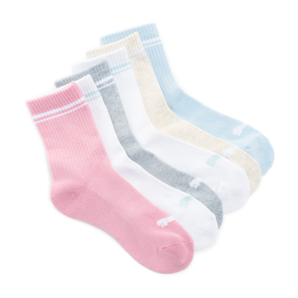 121138-71-6_PUMA_6_PAIRES-01-121138-71-Puma 6 Pairs of Socks for Women P600857-682-Women's Socks | Accessories-Yellow Shoes-Yellow Shoes