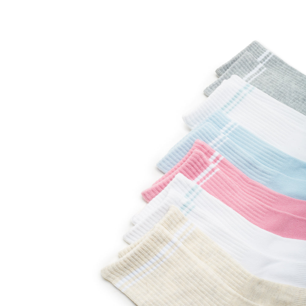 121138-71-PUMA-01-Puma 6 Pairs of Socks for Women P600857-682-Women's Socks | Accessories-Yellow Shoes-Yellow Shoes