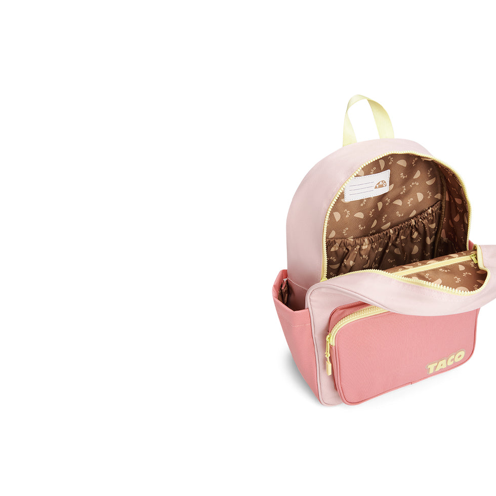 Yellow Shoes | Kids Backpacks | Accessories | Ensemble de la rentrée Taco Rose | 121144-90-SYDNEYROSEBACKPACK-07-Taco Pink Back-to-School Bundle-Kids Backpacks | Accessories-Yellow Shoes-Yellow Shoes