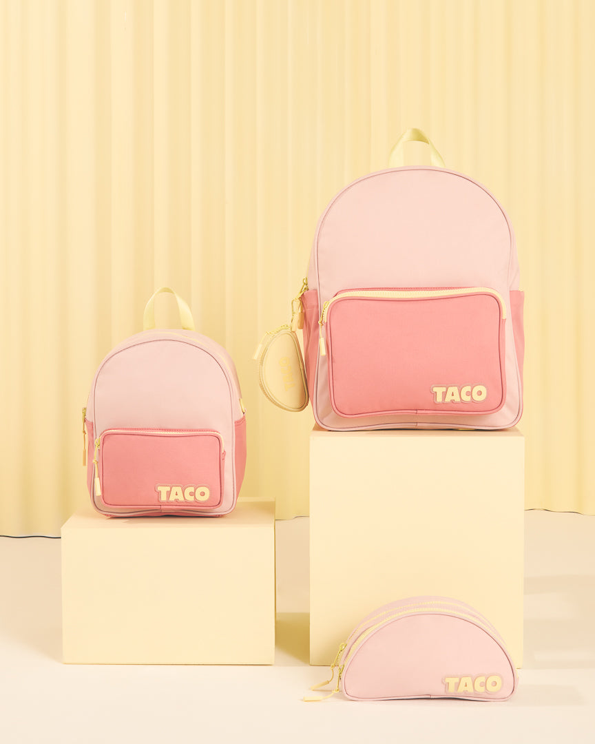 Yellow Shoes | Kids Backpacks | Accessories | Ensemble de la rentrée Taco Rose | 121144-90-SYDNEYROSEBACKPACK-08-Taco Pink Back-to-School Bundle-Kids Backpacks | Accessories-Yellow Shoes-Yellow Shoes