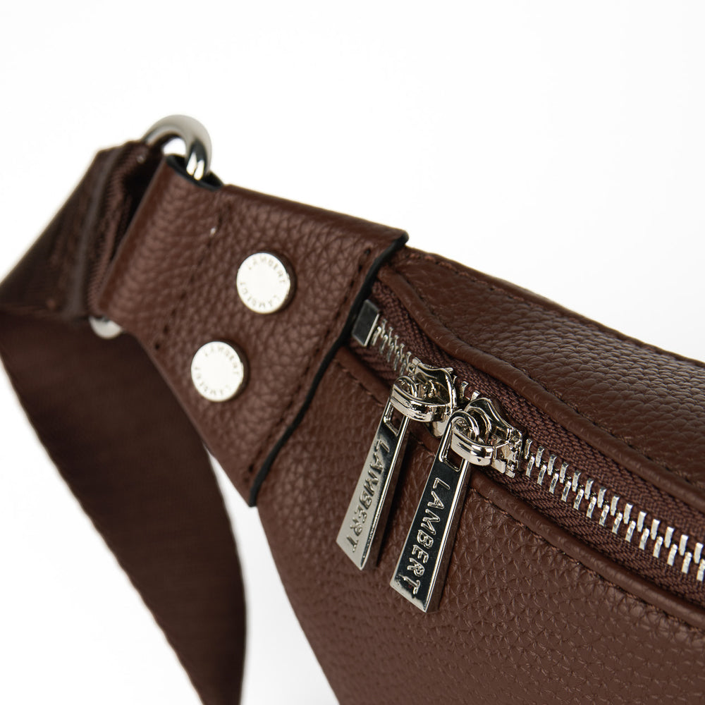 121159-10-SARAHCHOCOLATE-02-LAMBERT | THE SARAH-Women's Handbags | Accessories-Lambert-Yellow Shoes