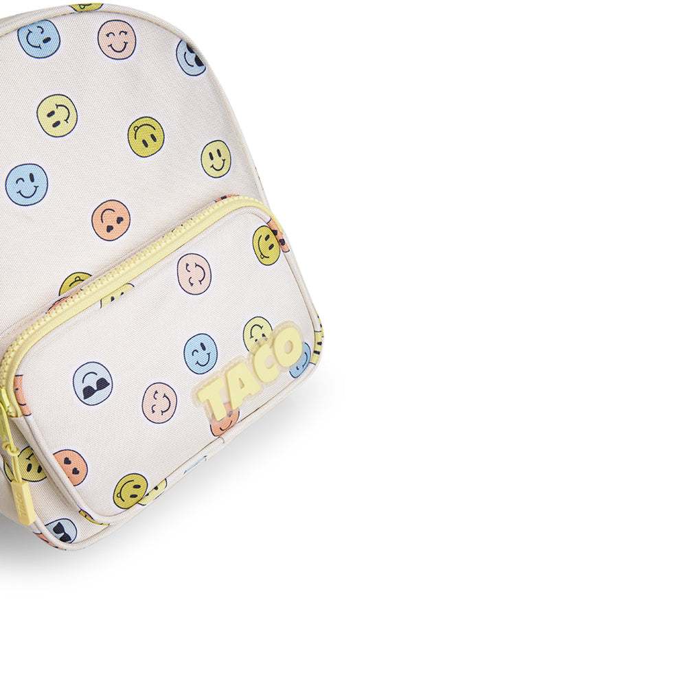 Yellow Shoes | Kids Backpacks | Accessories | Ensemble de la rentrée Taco Imprimé Smiley | 121250-21-ALEXISSMILEY-07-Taco Smiley Print Back-to-School Bundle-Kids Backpacks | Accessories-Yellow Shoes-Yellow Shoes