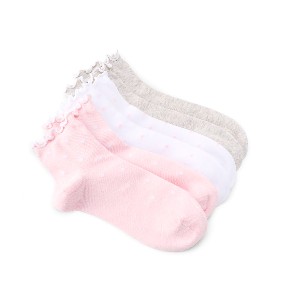 Yellow Shoes | Women's Socks | Accessories | 3 PACK RUFFLE SOCKS | 122210-71