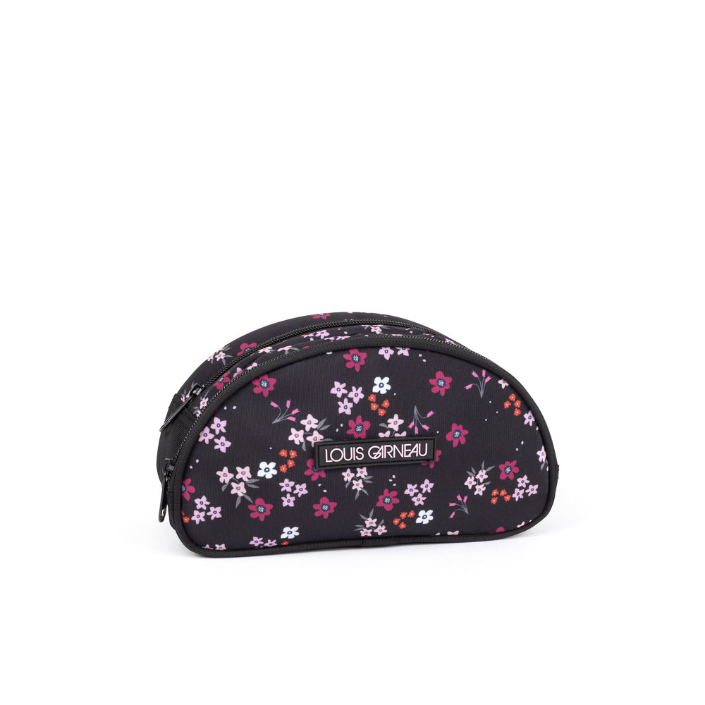 Yellow Shoes | Kids Pencil Cases | Accessories | LOUIS GARNEAU I FLEURS ETUI A CRAYONS DEMI-LUNE | 122302-98-LGFLORALETUIACRAYONS2COMPARTIMENTS-01-8857800033-LOUIS GARNEAU | FLOWERS PENCIL CASE-Kids Pencil Cases | Accessories-LOUIS GARNEAU-Yellow Shoes
