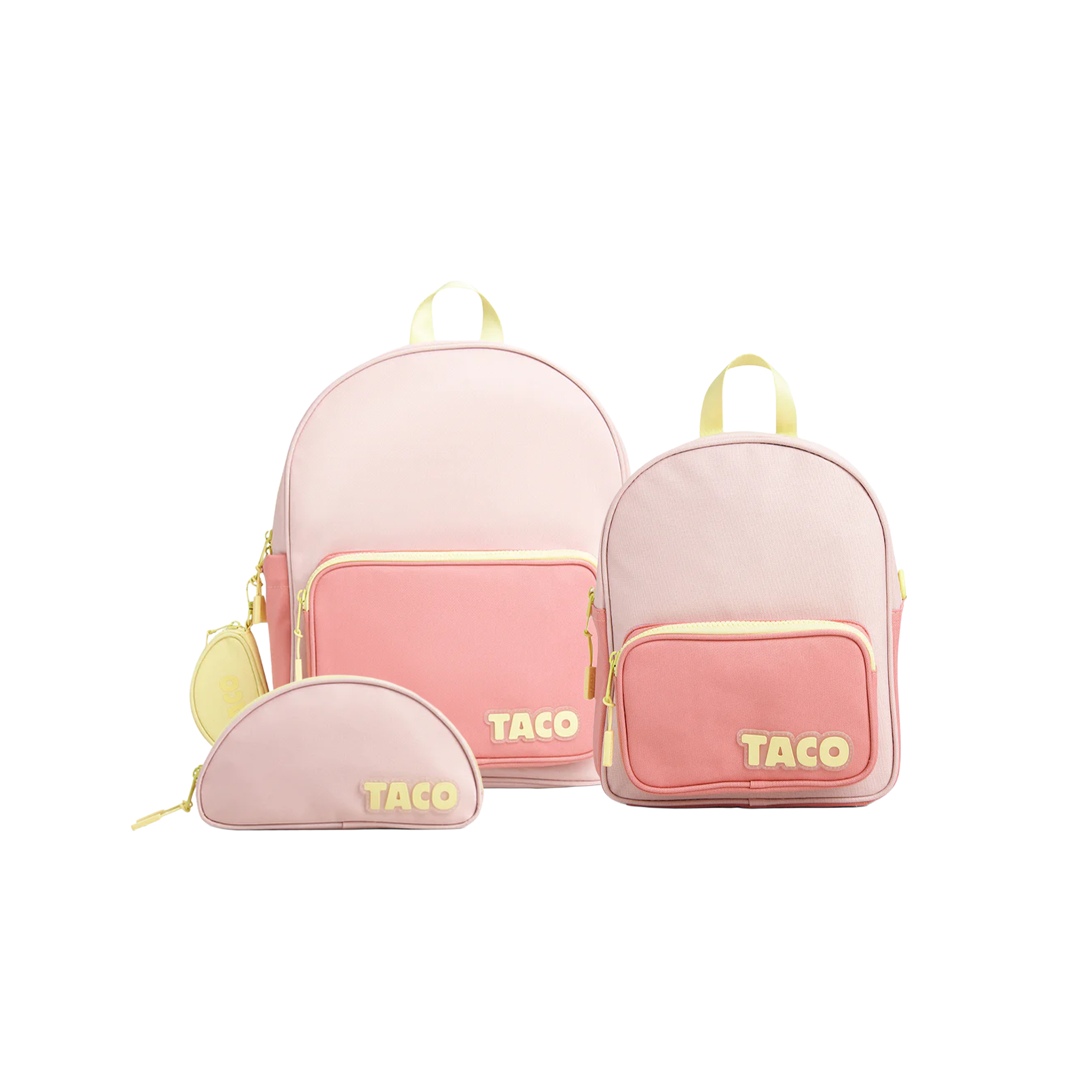 Yellow Shoes | Kids Backpacks | Accessories | Ensemble de la rentrée Taco Rose | TACOPINK-Taco Pink Back-to-School Bundle-Kids Backpacks | Accessories-Yellow Shoes-Yellow Shoes