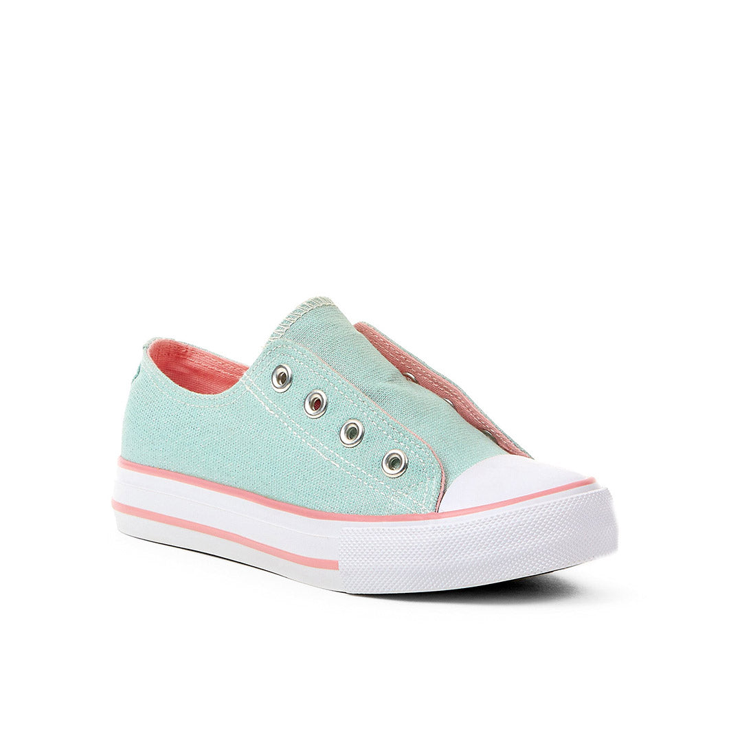 Yellow Shoes | Youth-Athletic-Girls Athleisure-Low | Peppermint | 106583-96-peppermint-1_697c7e4f-aec2-4418-844d-fb11aa9ab7ae-Peppermint-Toddler Kids Athletic Shoes-Konkrete-Yellow Shoes
