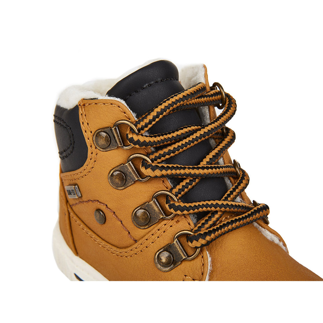 Yellow Shoes | Baby-Bootie-Boys-Laced | Terry | 109642-66-terry-06_cf8adfef-5b12-478b-ba82-66244c2456ff-Terry-Baby Booties-Riverstone-Yellow Shoes