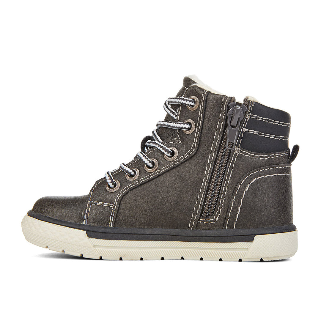 Yellow Shoes | Toddler-Bootie-Boys-Casual | Harvey | 109646-05-harvey-02_d8f5817f-4d71-488b-83d6-c0d29fe1c976-Harvey-Toddler Kids Fashion Light Boots-Riverstone-Yellow Shoes