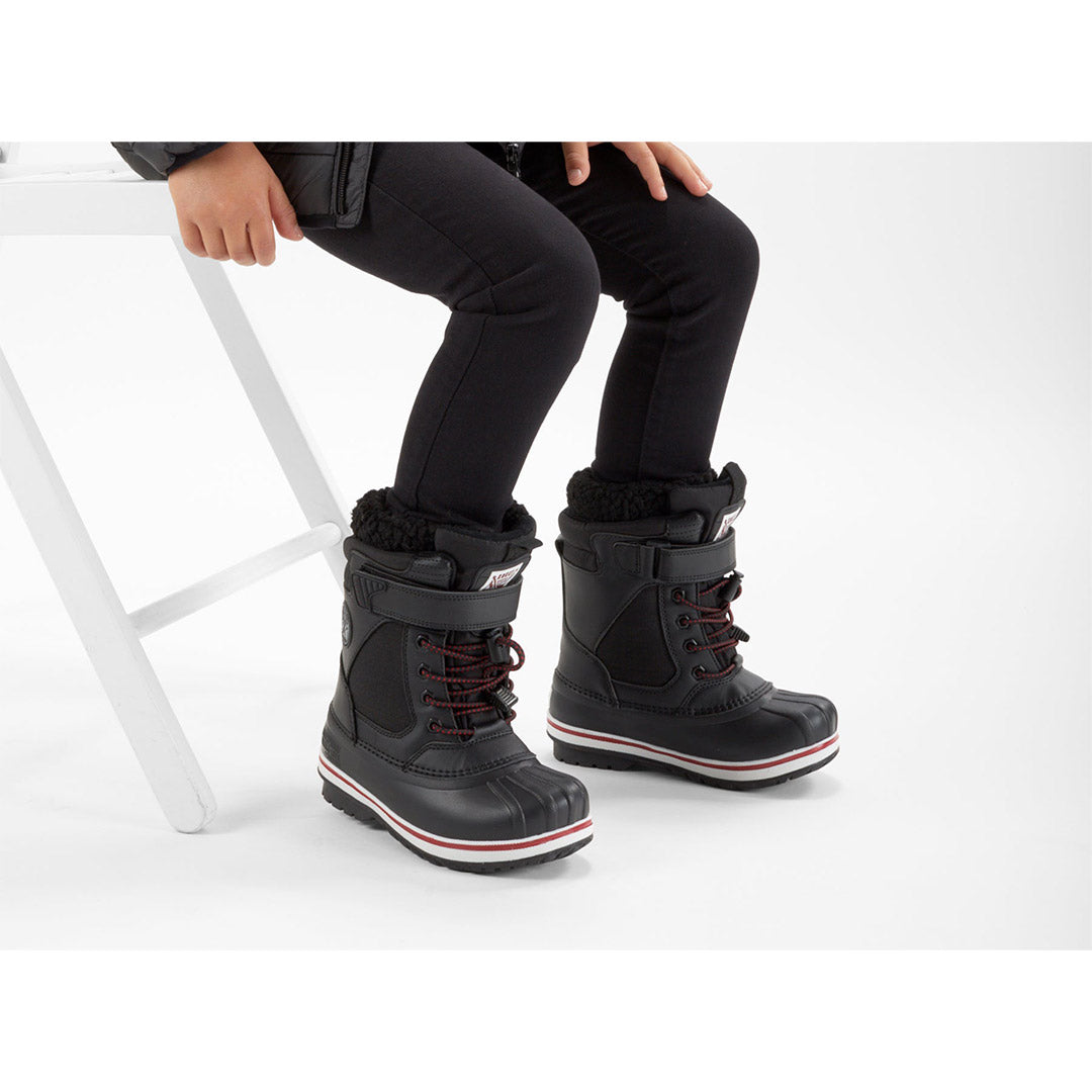 Yellow Shoes | Youth-Winter Boots-Boys-Felt Pack | Blackice Yth | 109866-53-blackiceyth-05-Blackice Yth-Toddler Kids Winter Boots-Konkrete-Yellow Shoes
