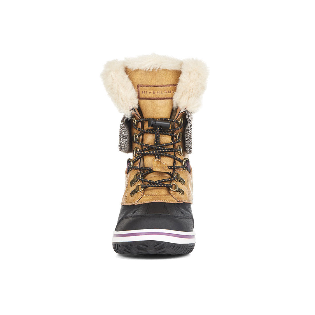Yellow Shoes | Missy-Winter Boots-Casual-Flat & Med. Shaft | Nomad | 109910-31-nomad-04-Nomad-Junior Kids Winter Boots-Riverland-Yellow Shoes