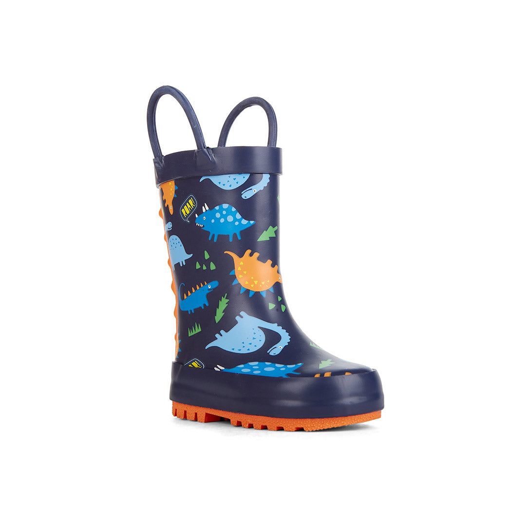 Yellow Shoes | Baby-Rainwear-Boys-Rain Boot | Dinosaurs | 110854-43-dinosaurs-03-Dinosaurs-Baby Rain boots and Rainwear-Riverstone-Yellow Shoes