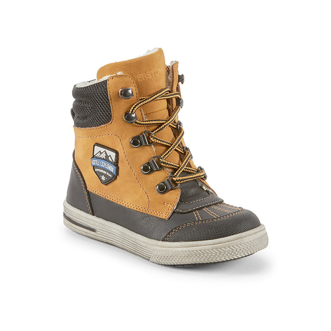 Yellow Shoes | Toddler-Bootie-Boys-Casual | Escape | 111733-66-escape-2-Escape-Toddler Kids Fashion Light Boots-Riverstone-Yellow Shoes