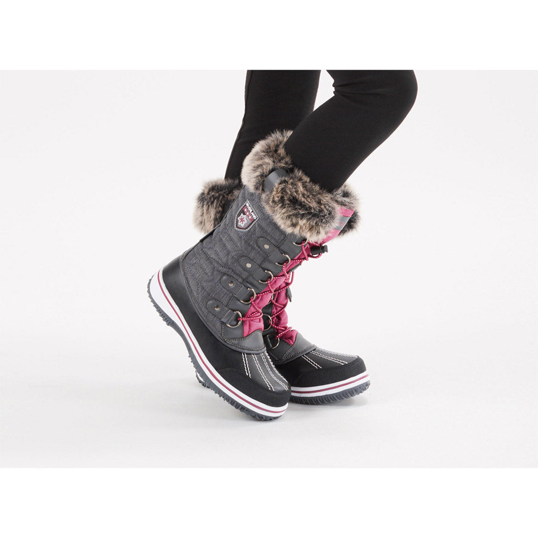 Yellow Shoes | Missy-Winter Boots-Casual-Flat & High Shaft | Frosty 2.0 | 111797-38-frosty2.0-05_86d6fc0e-5a86-4f3a-94d3-a89779d33255-Frosty 2.0-Junior Kids Winter Boots-Riverland-Yellow Shoes