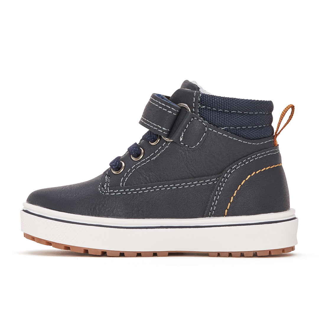 Yellow Shoes | Baby-Bootie-Boys-Velcro | Stewart | 113191-43-STEWART-3-Stewart-Baby Booties-Riverstone-Yellow Shoes