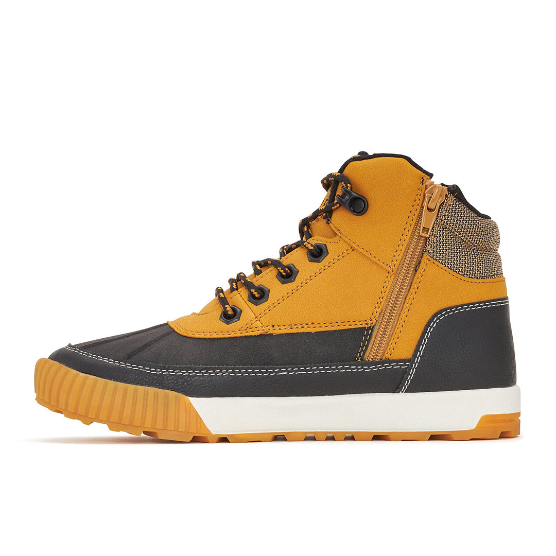 Yellow Shoes | Boys-Light Boots-Casual-Laced | Dripper 2.0 | 113807-66-DRIPPER_2.0-3-Dripper 2.0-Junior Kids Fashion Light Boots-Konkrete-Yellow Shoes