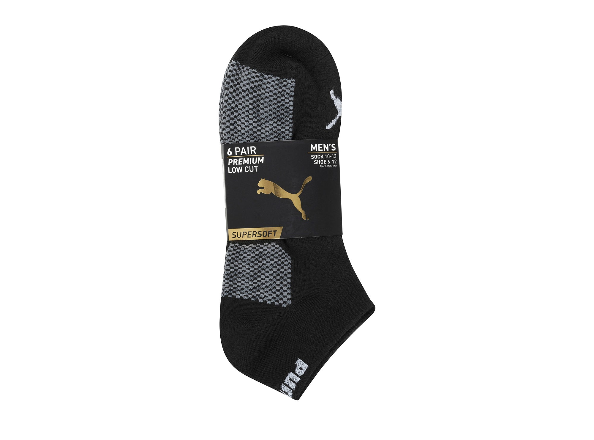 116010-01-Puma6pairesdebaspourhommes-02-PUMA | 6 pairs of socks for men-Men's Socks | Accessories-Puma-Yellow Shoes