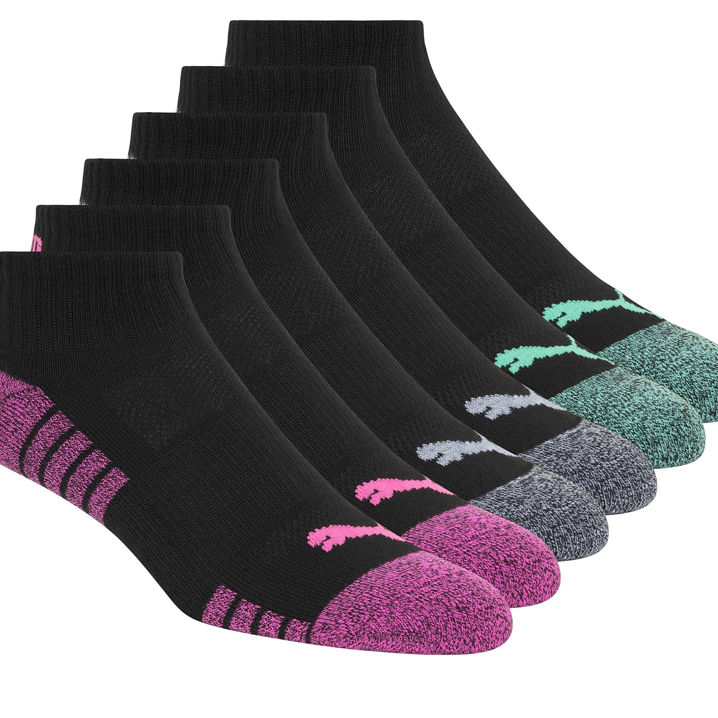 116074-57-PUMA6pairesdebaspourfemmesP116834016-01_46739453-7a3a-4e51-b123-ee8766aaea4d-116074-57-PUMA | 6 pairs of socks for women-Women's Socks | Accessories-Puma-Yellow Shoes