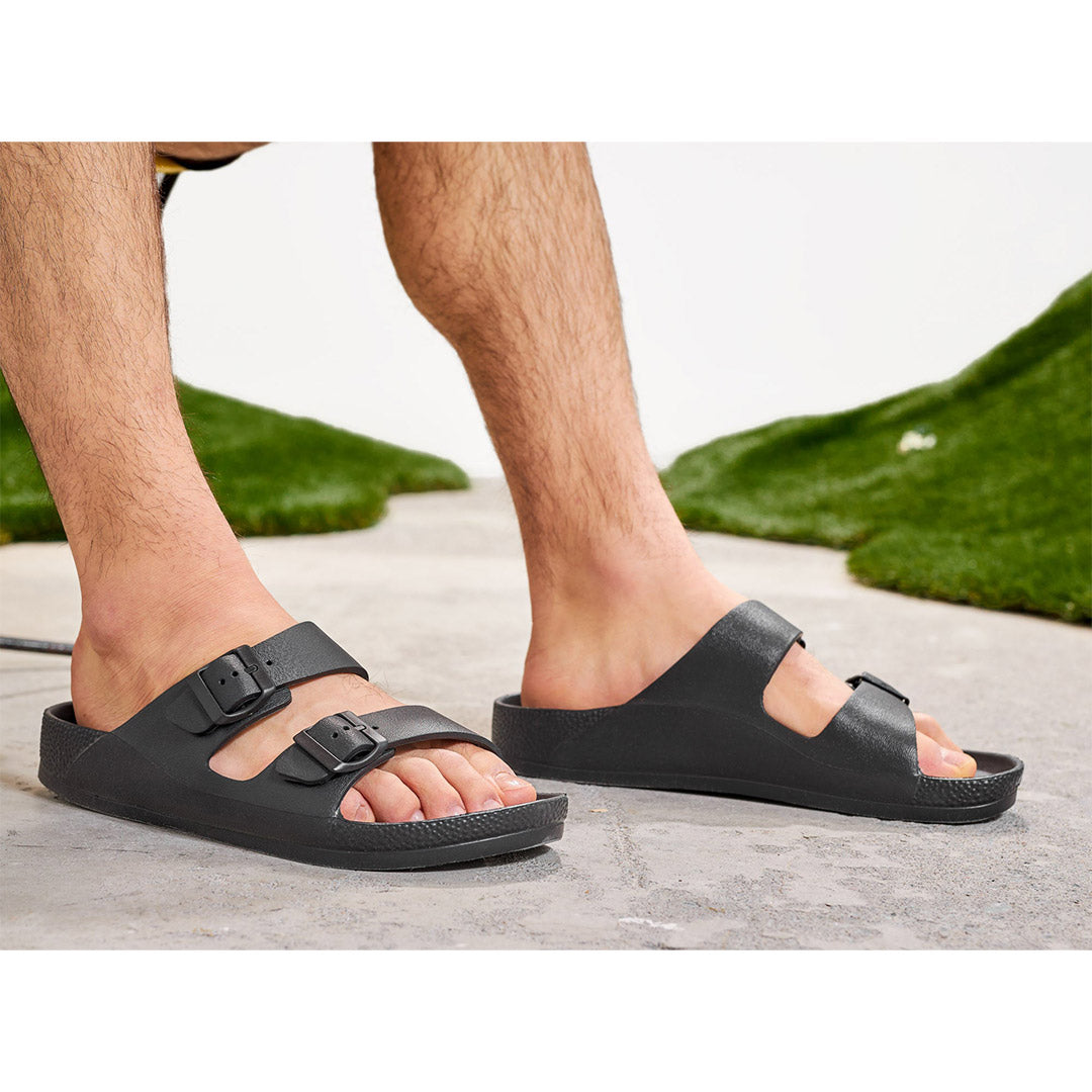 116170-01-Cruz_Slide-99-Cruz Slide-Men's Sandals-Riverstone-Yellow Shoes